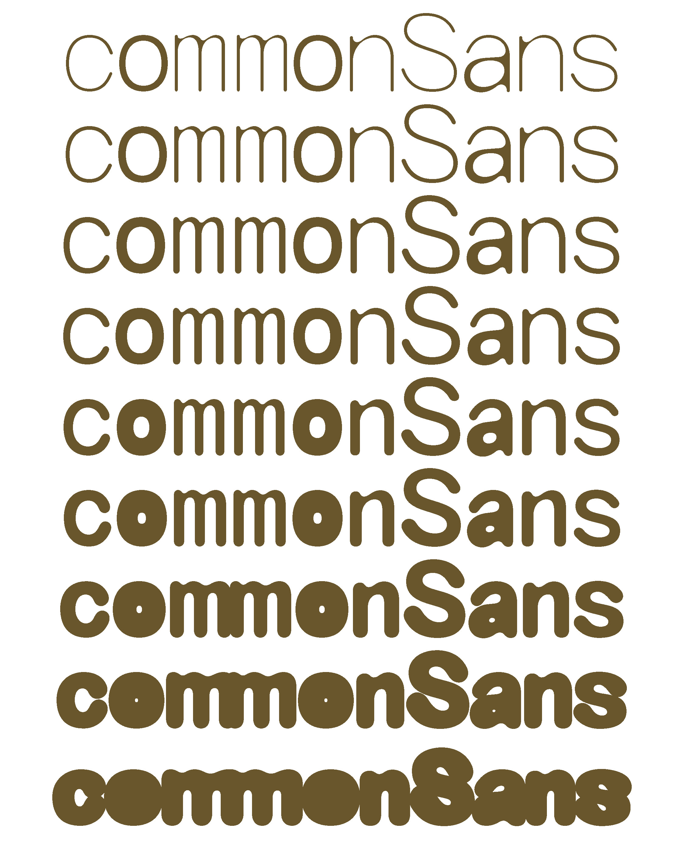 commonSans Currently in development